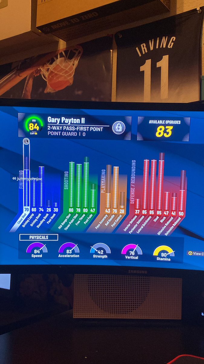 playoffgary's tweet image. Gary Payton build in 2K22 so far