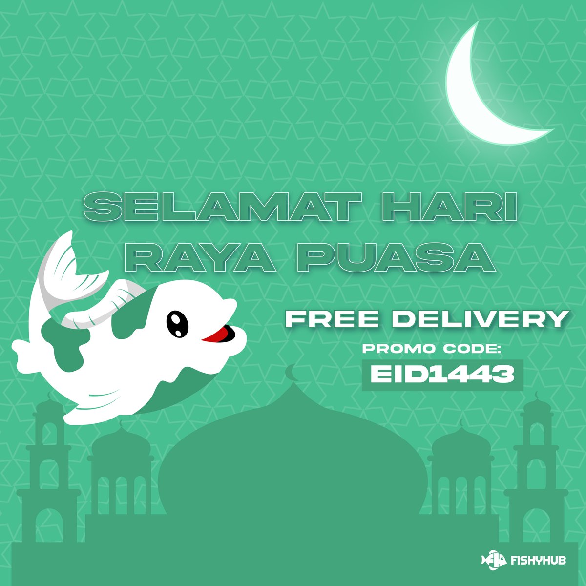 FishyHub's tweet photo. 🕌 Selamat Hari Raya Puasa! (Promo inside) - https://t.co/FoNkiZU6x9 https://t.co/fRUpyxmWv9