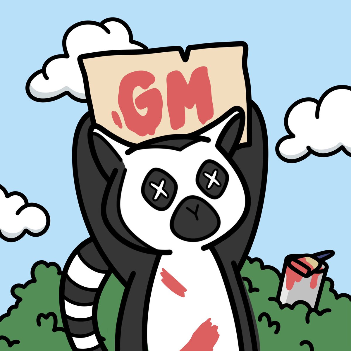 lonelylemurs's tweet photo. gm lemur fam! 

time to wake up! ☀️ https://t.co/2DfmCE3pbJ