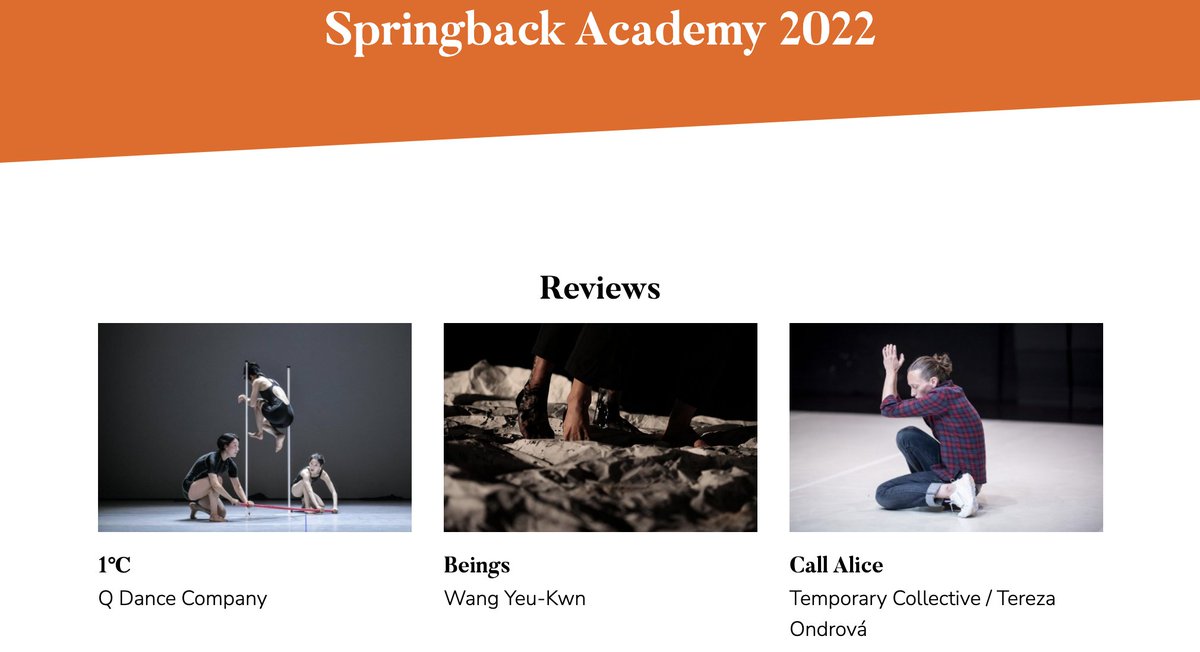 springbackmag's tweet image. #SpringbackAcademy reviews are up on Springback Magazine website! The festival is over, now is time to read!

Here you have 👉springbackmagazine.com/springback-aca…