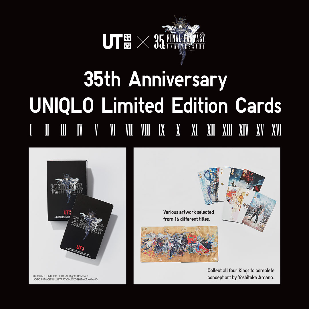 UNIQLOPH's tweet photo. Get your hands on Final Fantasy’s 35th Anniversary LIMITED EDITION playing cards when you buy two or more #FinalFantasy35thAnniversary UT items: https://t.co/otxuwR2jdO
Get the App:
https://t.co/1SBgieZh2v
#UniqloPH #LifeWear #UTCollection #WearYourWorld https://t.co/IfQwgB9rl1