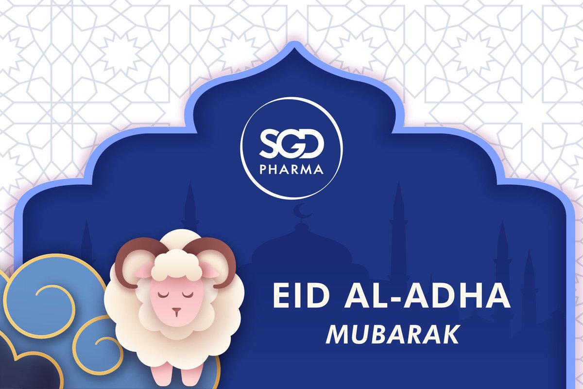 SGDPharma's tweet photo. SGD Pharma wishes all its employees, customers, partners, agents a Happy Eid!

May this special day bring health, peace, happiness, and prosperity to everyone’s life.

#EidMubarak #feast #festival #health #sgdpharma #primarypackaging https://t.co/MP3xN5j8ie