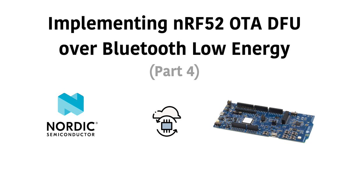 New tutorial: Implementing Nordic's nRF52 OTA DFU over Bluetooth Low Energy - Part 4

Learn how to implement secure over-the-air device firmware updates using Nordic's Buttonless DFU functionality.

novelbits.io/nrf52-ota-dfu-…

#bluetoothlowenergy #ble #nrf52 #firmware #tutorial #iot