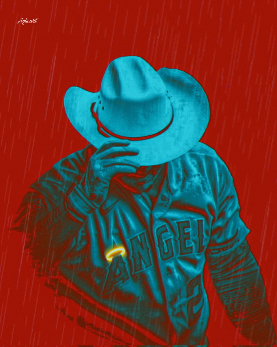 #LTBU #ÅngelsWin #CowboyHat #MikeTrout #Trout #ÅngelsBaseball #Angelsbaseball #Halos #HaloNation #TeamInRed #LAangels #CaliforniaAngels #AnaheimAngels #LosAngelsAngels #Mlb #Baseball #AglsArt #Art