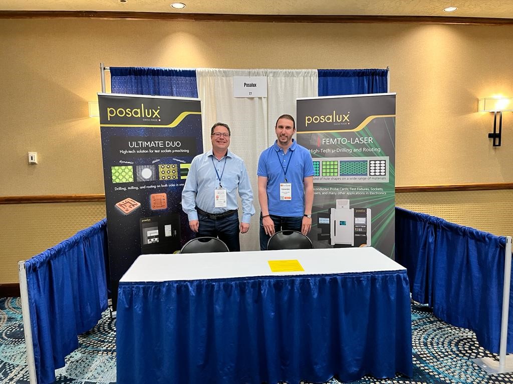 Posalux's tweet image. @TestConX is happening NOW. 
Do you want to know how to improve your test sockets micro machining or Semiconductor Probe Cards micro drilling and routing ?

Let&apos;s talk !

Booth #77 
#testsocket #probecards #testequipment #micromachining #microdrilling #microrouting