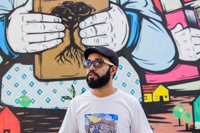 openartmuseum's tweet photo. Brazilian artist @Pixotte arriving today in The Netherlands and will be painting for the first time in Europe! Stay tuned for this amazing debut. 
Sponsored by @of_hague 
#streetart #unitingpeoplethroughart #modernart #contemporaryart #brazilian #color #graffiti #montanacans https://t.co/w0p5V6IvsW