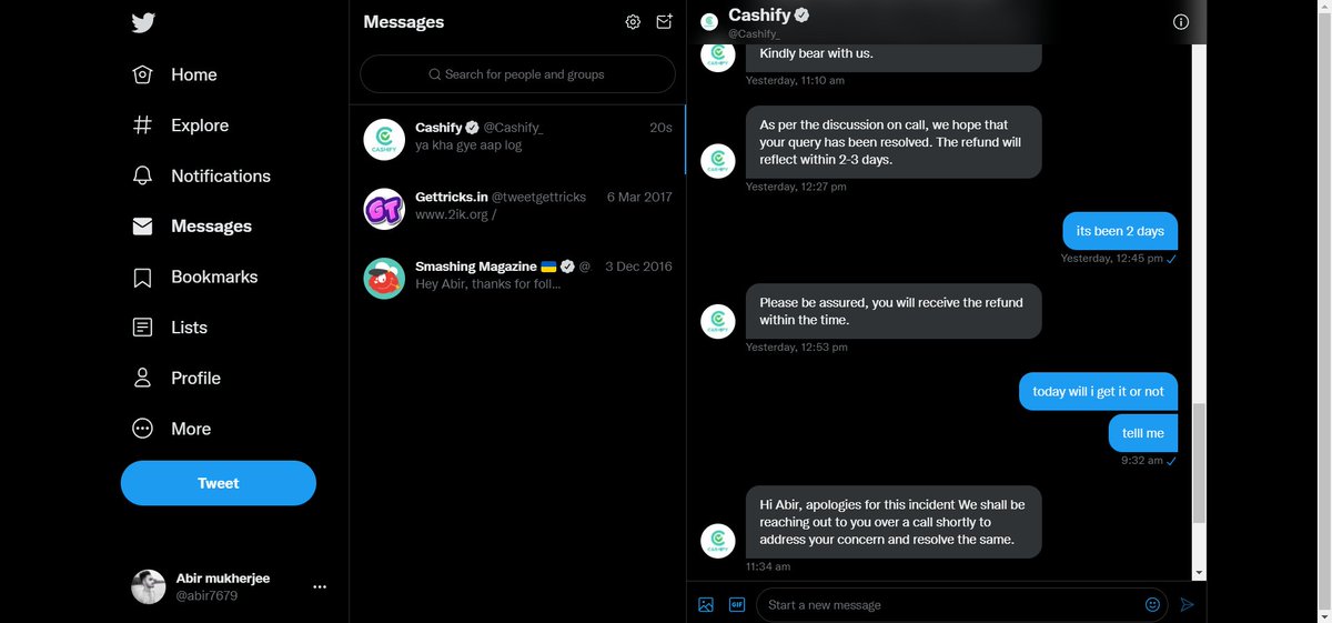 abir7679's tweet image. bullshit company loot lia sara paisa 1 mahina k upar ho gaya abhi tak refund nahi kia aur daily bahana bana rha hai. Be aware #cashifyscam
#consumerforum #scams #scammers 
@Cashify_