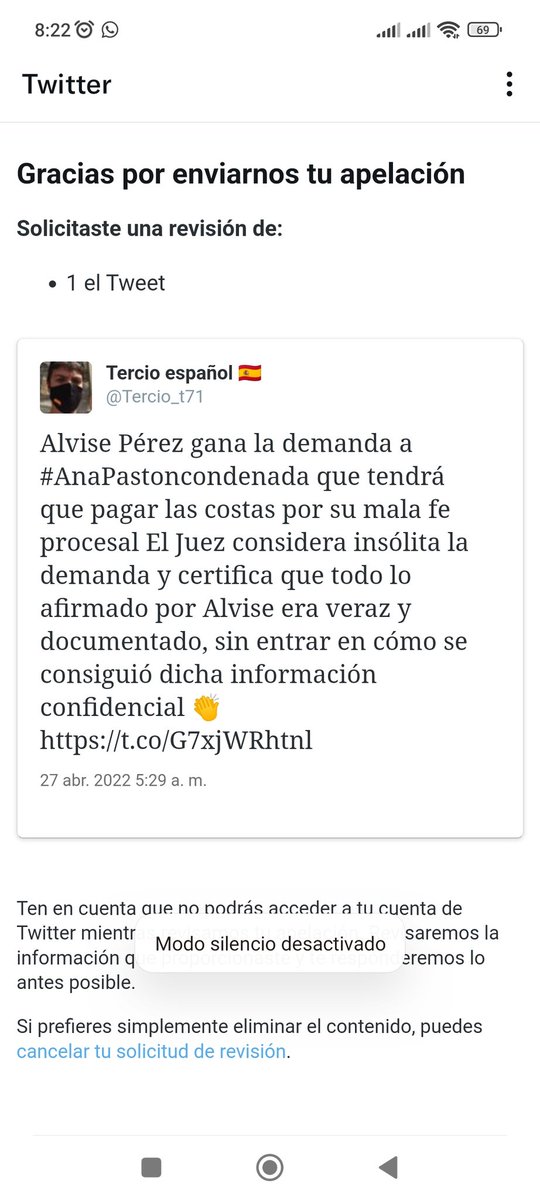 T6Tercio's tweet photo. Pues ya estamos otra vez.
Reporte masivo, denuncia absurda, y cuenta bloqueada.
Ya he apelado y a esperar...
Mientras tanto me tendréis por aquí https://t.co/QAdHPuQgMn