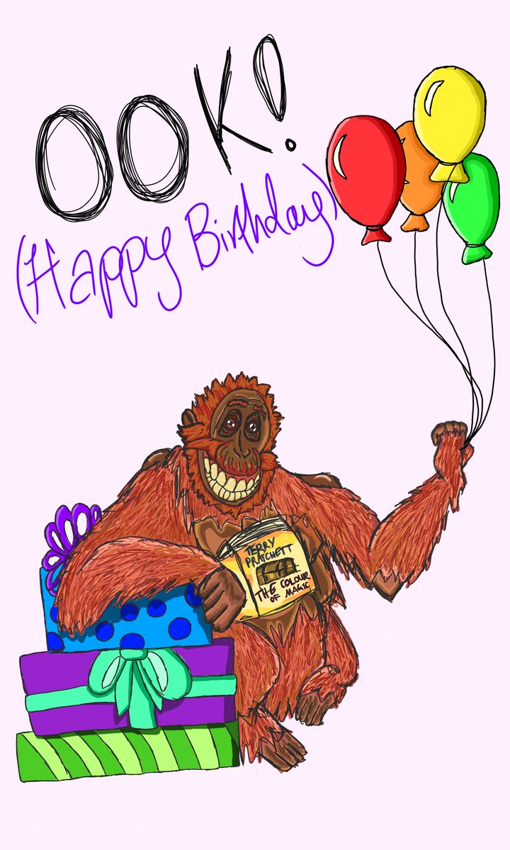 WentPlonk's tweet photo. Happy May! This was a quick sketch for a birthday gift π₯³ #Discworld
#DiscworldLibrarian #TerryPratchett #Thecolourofmagic #Bookart #Birthdayart
#Art #Sketch #digitalartwork
#Drawing #Artblog #SSWP
#Smithstreetwentplonk https://t.co/cjbZz9KxJu
