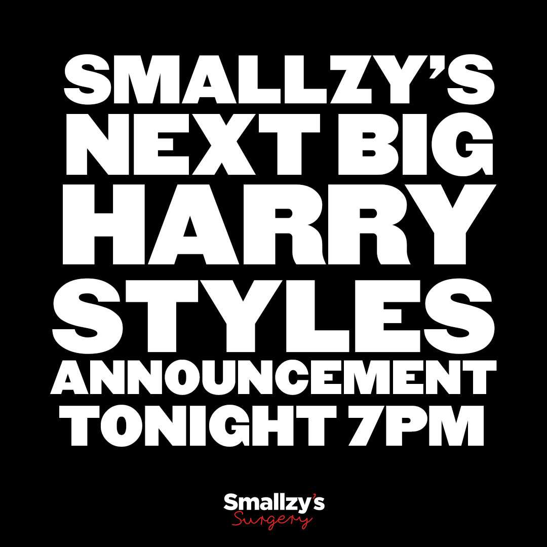 🌟 HARRY STYLES. TONIGHT. 7PM. 🌟

<a href="/Harry_Styles/">Harry Styles.</a> fans, set those alarms for 7pm AEST...I've got a big #HarryStyles announcement coming your way, make sure you're tuning in! 👀⏰

LISTEN LIVE: bit.ly/SSlisten

#SmallzySurgery