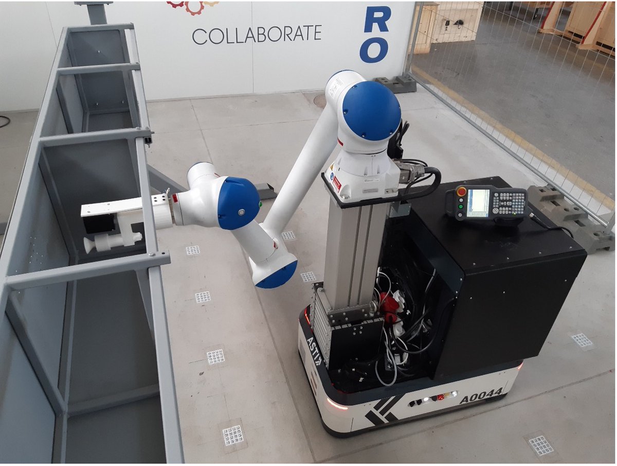 In Romaero use case the robot can work collaboratively with a human technician. This way, percussive riveting becomes a semiautomated process. The system is flexible. It can change position and height, thus being usable for a variety of structures, different in size and shape.