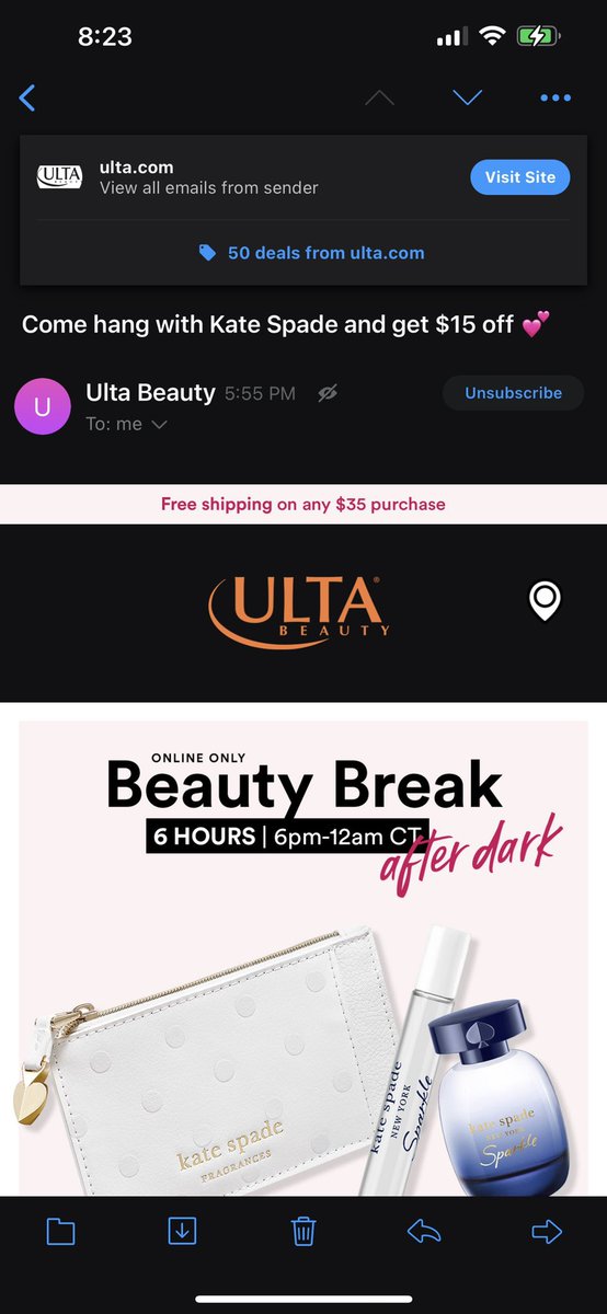 aim9201's tweet photo. Come hang… with Kate Spade… @ultabeauty did you just throw these words together &amp; think wow brilliant that sells. Cmon do better guys. https://t.co/fSvYhDhfYA