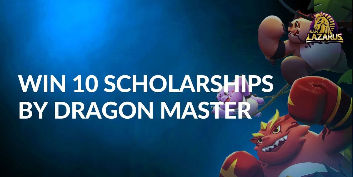 SanLazarusGuild's tweet image. Get one of 10 Dragon Master scholarships from #SanLazarusGuild

Time: 12:00AM 2nd May 2022 — 12:00AM 9th May 2022 (UTC)

How? Info in the link below:
gleam.io/uOJUc/dragonma…