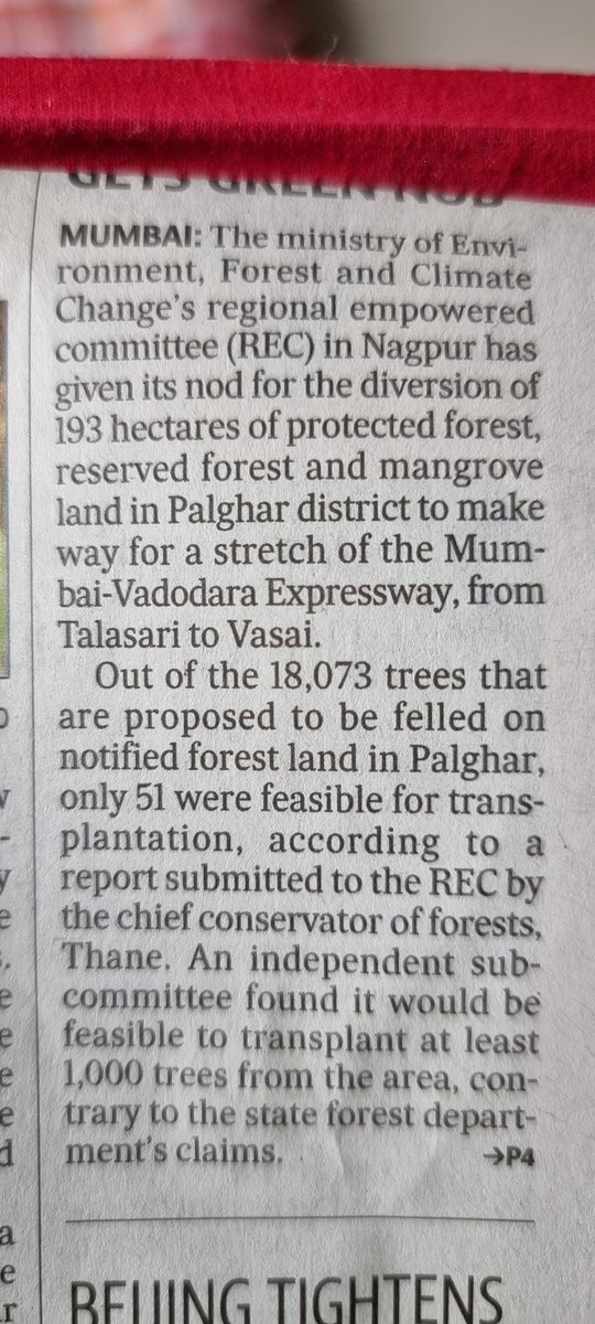 vibione's tweet photo. This sad news first thing in the morning. Roads. More roads. More heat. 
@AUThackeray @CMOMaharashtra 
#StopTreeMassacre
#ClimateCrisis 
#SaveForests https://t.co/y7TMbF3p5r