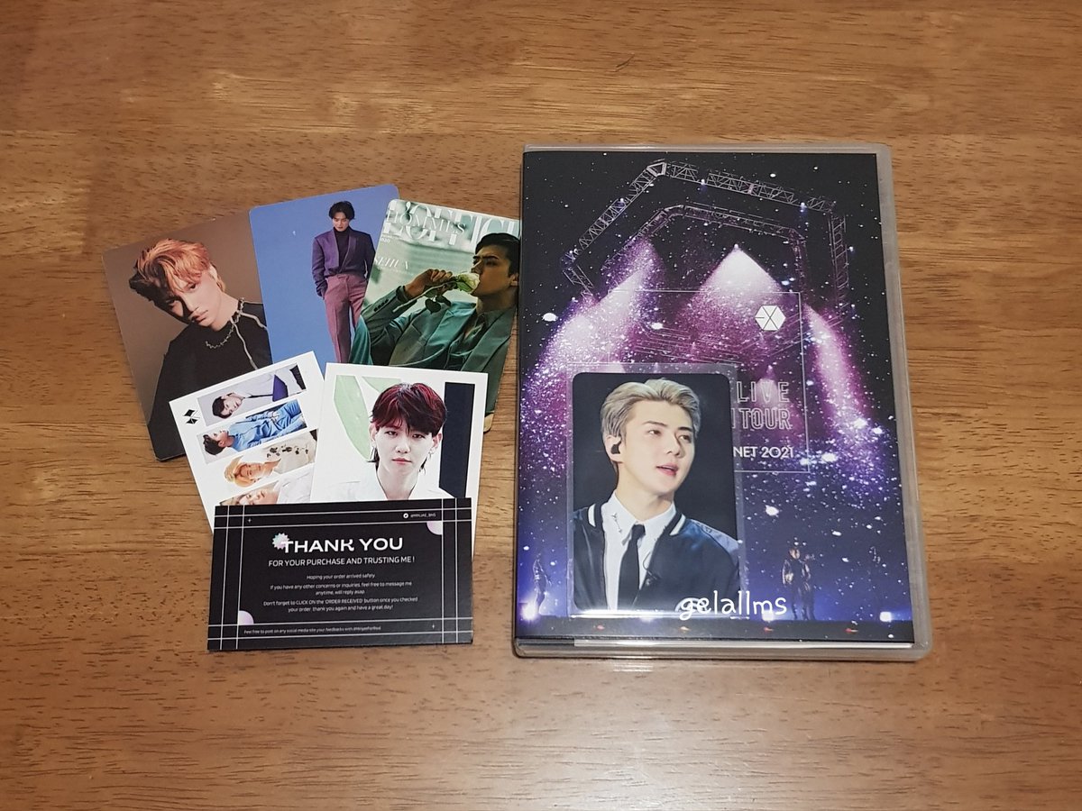 gelallms's tweet photo. Hi @minjae_bns, my filmlive blu-ray and blondehun pc came home today~ I'm really glad to find another one of my prios from your shop. As always, thank you for the smooth transaction and secure packaging. See you on our next! ๐๐ค #MinjaeForReal https://t.co/G3QCazo0Px