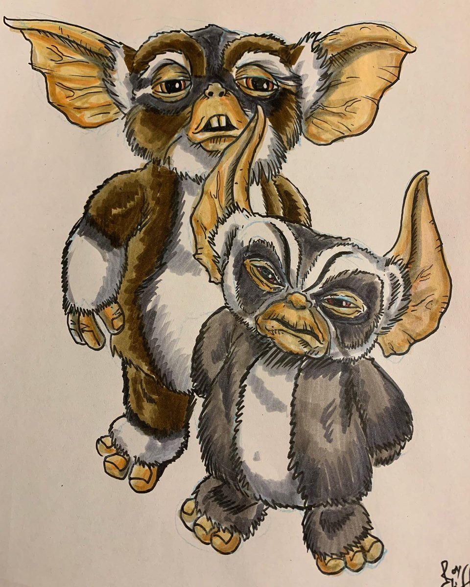 croctopusart's tweet photo. The Gang #gremlins #gremlins2thenewbatch #georgeandlenny #daffygremlin #mohawkgremlin #movies #moviemonsters #monsters #puppets #art #artwork #commissionsopen #comics #cartoons https://t.co/kMHRkz4E6w