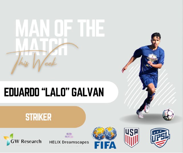 Player of the Game 
2 goals scored. 
1 assist.