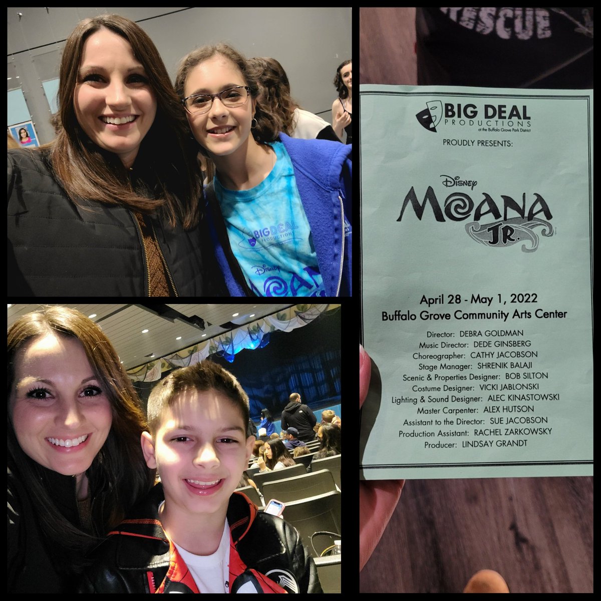 JMKirberger's tweet photo. Had a great time at the Buffalo Grove Community Arts performance of Moana! So proud of my student and all the other young actors who did amazing!!! https://t.co/6Occ0uXOaL