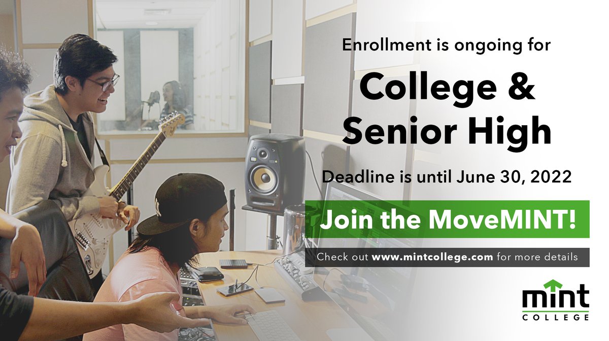 mintschool's tweet photo. ENROLL NOW at MINT College!

We are still accepting applications for #College and #SeniorHigh for SY 2022-2023! 

To apply, please prepare the following:
- Scanned Birth Certificate
- Accomplished Application Form (at https://t.co/mVF5JmwRsA)
- 2x2 ID photo
+ https://t.co/1f5zZv2AUi