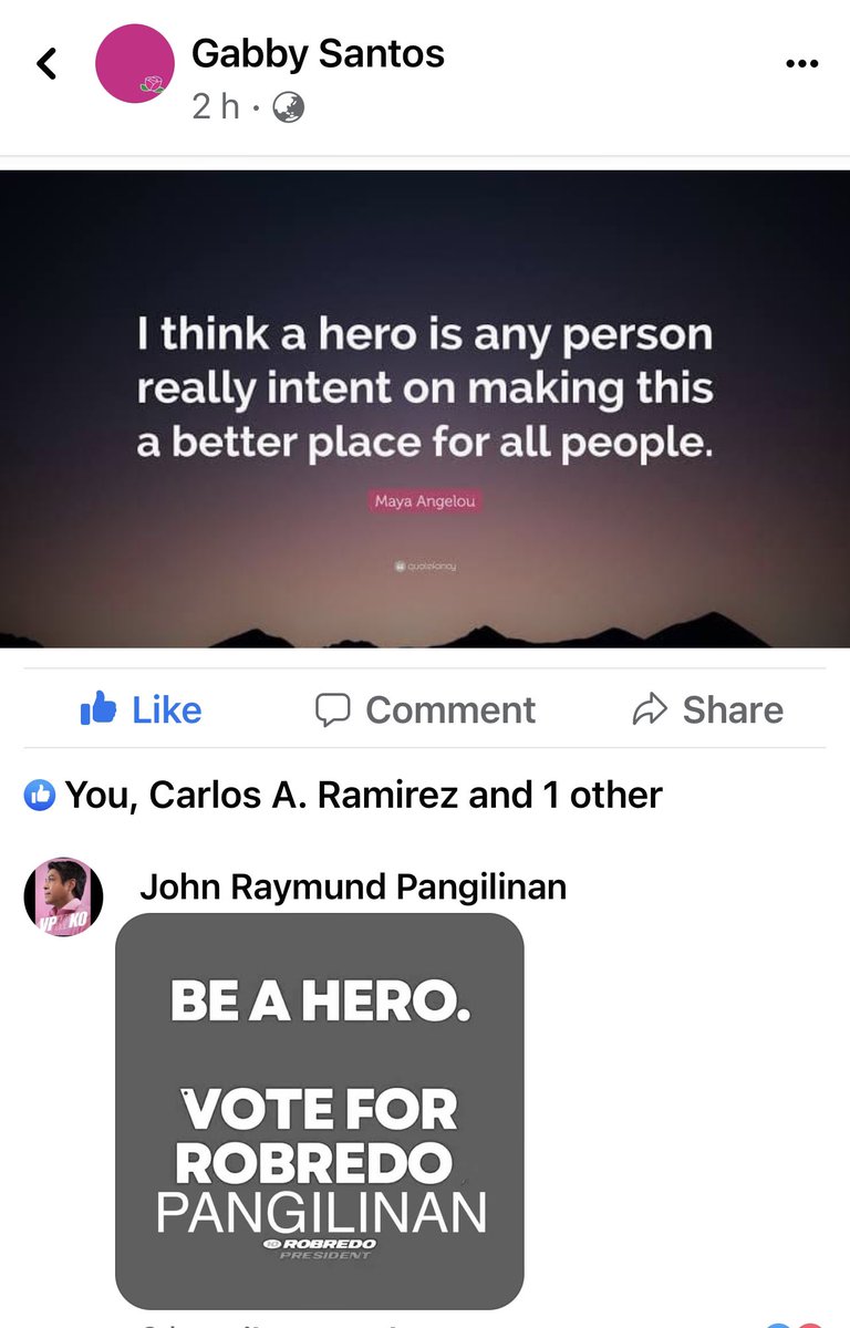Be a hero. #LeniKiko2022  #LeniKikoAllTheWay  #kikopangilinan  #KikoAngManokKo  #KikoForVicePresident2022