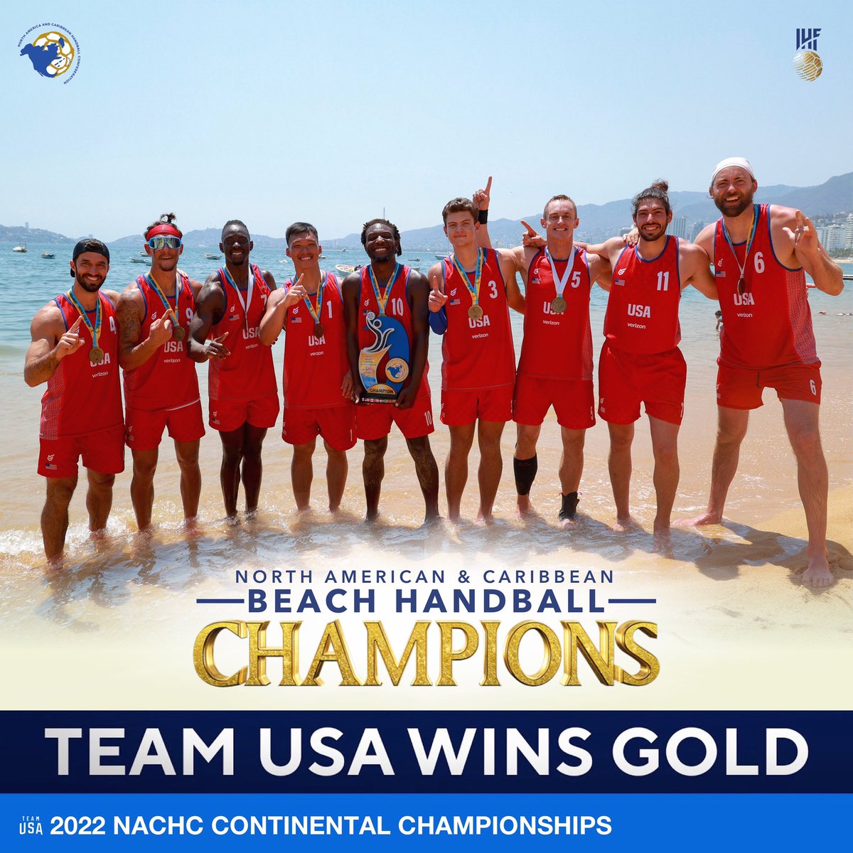 CharlesWhiteIII's tweet photo. πΊπΈ @USATH Wins Continental Championship! #BeachHandball #RepeatComplete #WeTheNorth https://t.co/NDxSt6GzOV