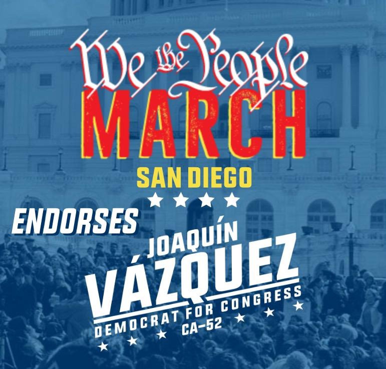 We The People March San Diego (@wemarchsandiego) on Twitter photo My friend and we endorse him! <a href="/Vazquez4CA52/">Joaquín Vázquez For Congress 🇲🇽 🇺🇸</a> @jennyek1 <a href="/JadeResists420/">𝕵𝖆𝖉𝖊 420 💨🌊🖤</a> <a href="/scarletdeborah/">𝕯𝖊𝖇𝖔𝖗𝖆𝖍 🖤</a> @shoowohady My friend and we endorse him! <a href="/Vazquez4CA52/">Joaquín Vázquez For Congress 🇲🇽 🇺🇸</a> @jennyek1 <a href="/JadeResists420/">𝕵𝖆𝖉𝖊 420 💨🌊🖤</a> <a href="/scarletdeborah/">𝕯𝖊𝖇𝖔𝖗𝖆𝖍 🖤</a> @shoowohady