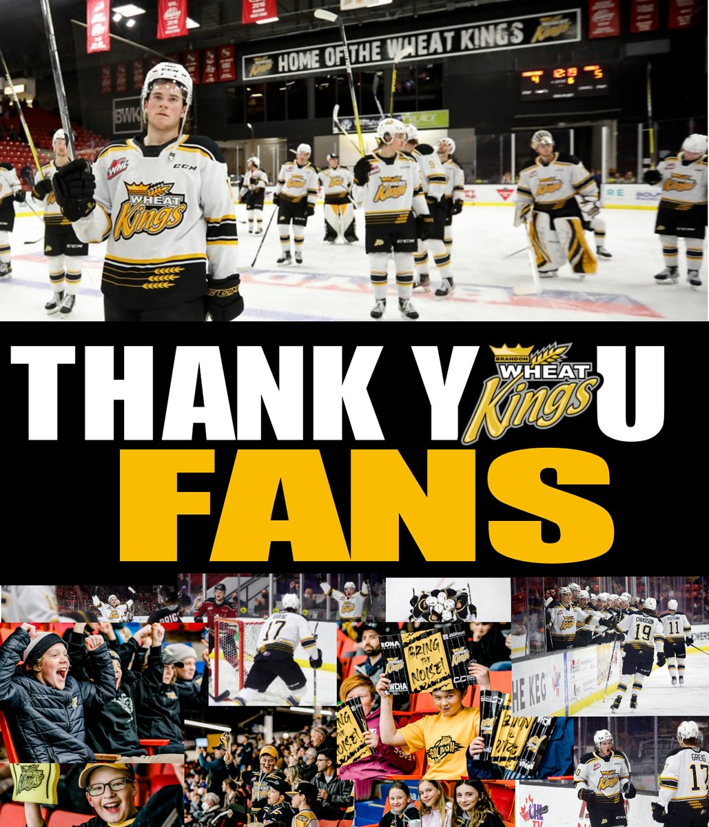 THANK. YOU. FANS.

It's been an unprecedented last couple of years. But when we needed you the most, there you were! Cheering on the #BWK boys as loud and proud as you could, for six periods of Hockey into triple OT!

You never disappoint Wheat King Country! #GoldRush #ThankYou