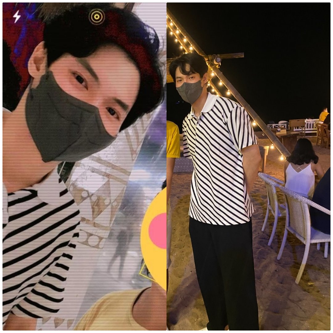 snbppower's tweet image. omg ! Win wore my gift 😭😭😭 

Thank you baby for wearing my gift on your holiday 💚 Love you 😘
#winmetawin @winmetawin