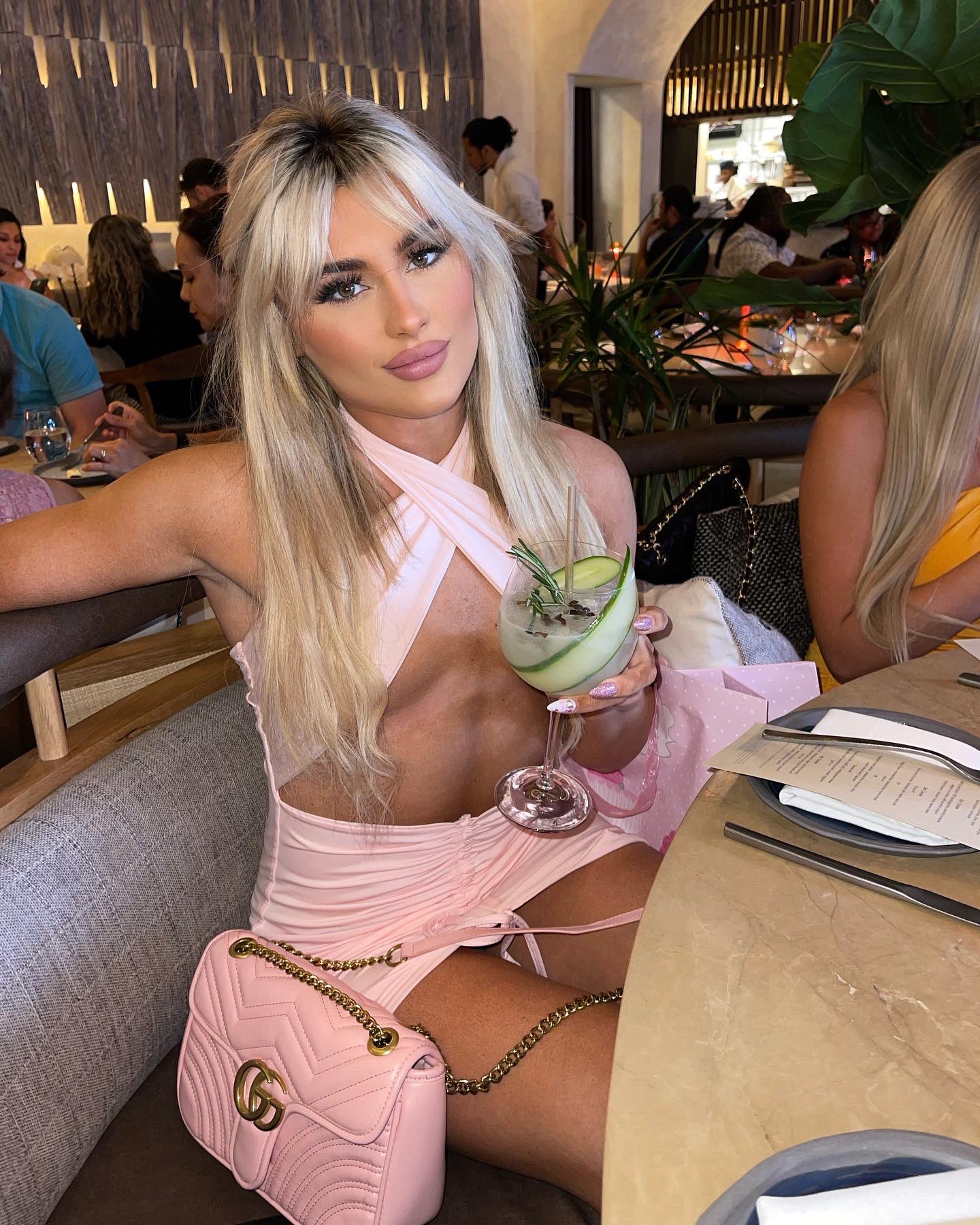 Photos: WWE NXT Star Steps Out For 23rd Birthday Dinner In The Skimpiest Dress 2