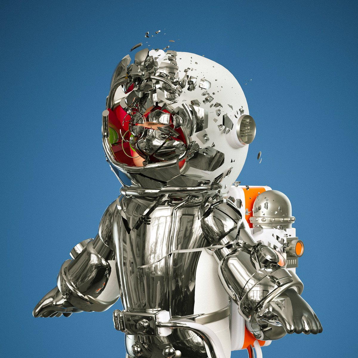 AHUA1994's tweet photo. NFT｜《SPACE BOY-重生》系列｜#3
#NFT #nft #NFTartists #design #3Dartist #3DNFT #3dartwork #nftcollector https://t.co/r6r2D9qFGy