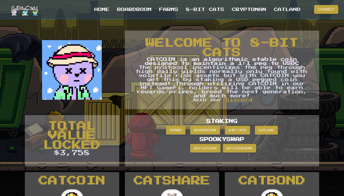 GuardianAudits's tweet photo. 🔹8Bit Cats $FTM Spotlight

@8bitcatsftm is combining DeFi and NFTs on #Fantom with:

🔵 Their own 8bit cats NFT collection

🔵 A seignorage based catcoin ecosystem, forked from $TOMB

🔵 8bit cat NFT staking 👀

#FTMNFT #FantomNFT #FantomSpace #FantomAlpha https://t.co/HiWHkFjN47