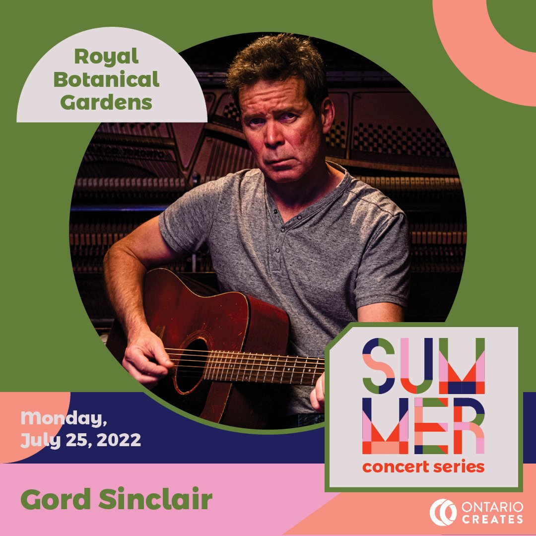 NoisemakerPres's tweet photo. JUST ANNOUNCED! @GordSinclairMus will be performing at the @RBGCanada in Burlington, ON on July 25, 2022! Tickets are available at https://t.co/SovnHTC0qV https://t.co/EiWKZrQtqc