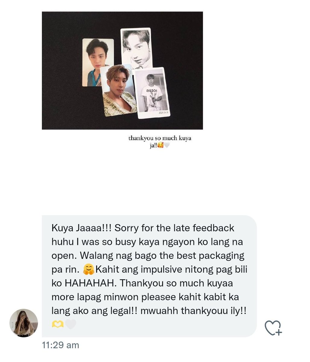 _minwonhaooo's tweet photo. one of my repeat and favourite buyers 😙 bardagulan muna bago ko iconfirm order/s niya kksksksks #JaPFB https://t.co/9Lf1IX5tJw