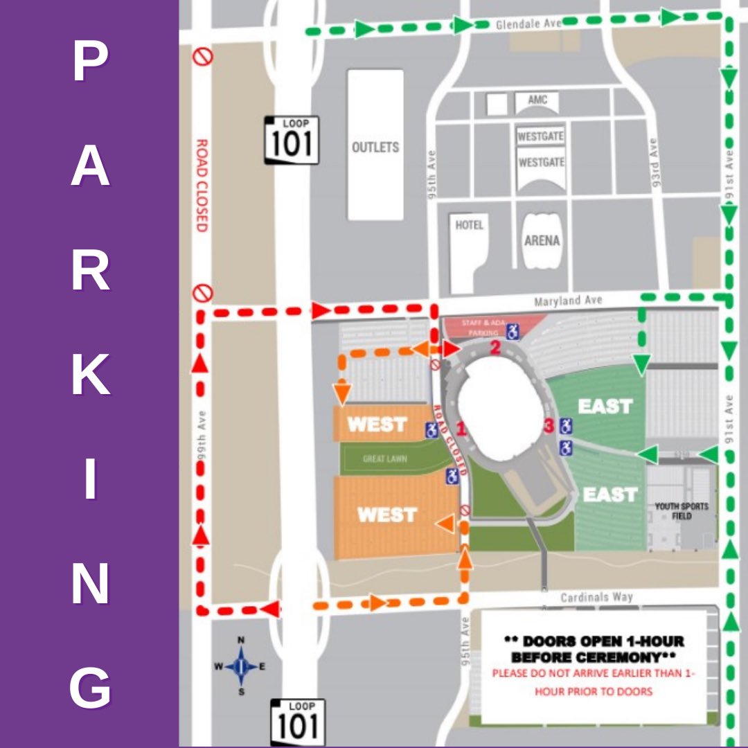 🎓The Class of 2022 Graduation Ceremony will take place on Saturday, May 21st at 4:30PM. Tickets are not required for this year’s Graduation. Gates will open at 3:30 PM. 11,000 seats have been allocated for this event.