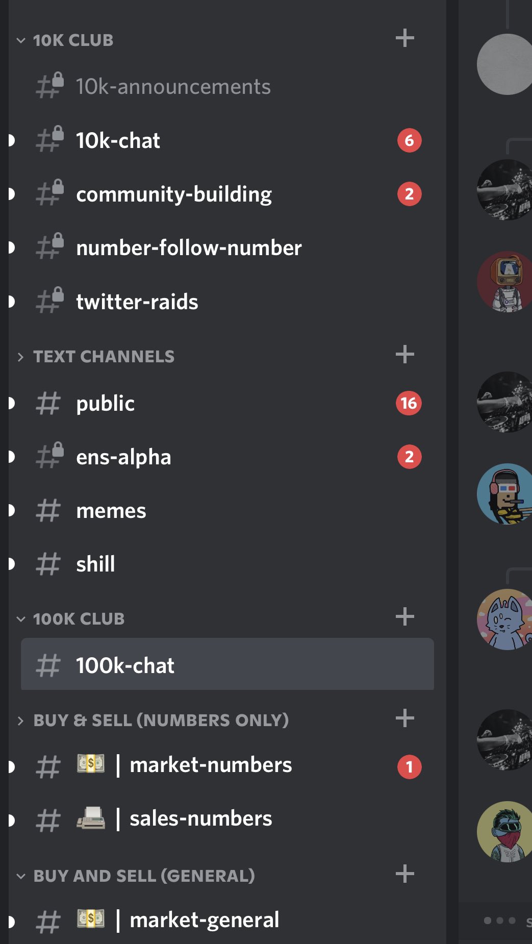 10kclub.eth on X: We added a 100k chat in the discord 100k doesn't  technically gain 10k membership (whatever that means lol we still don't  even know 😂😂) But degens are degens and