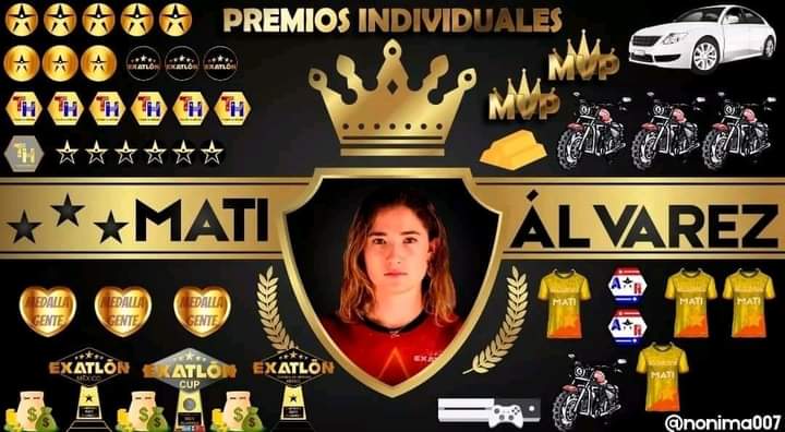NegraSch's tweet photo. Te Amo @matialvarezs  Siempre Seras Nuestra Campeona y la Mejor de todo el Exatlon a Nivel Mundial https://t.co/8KaLSGqu86
