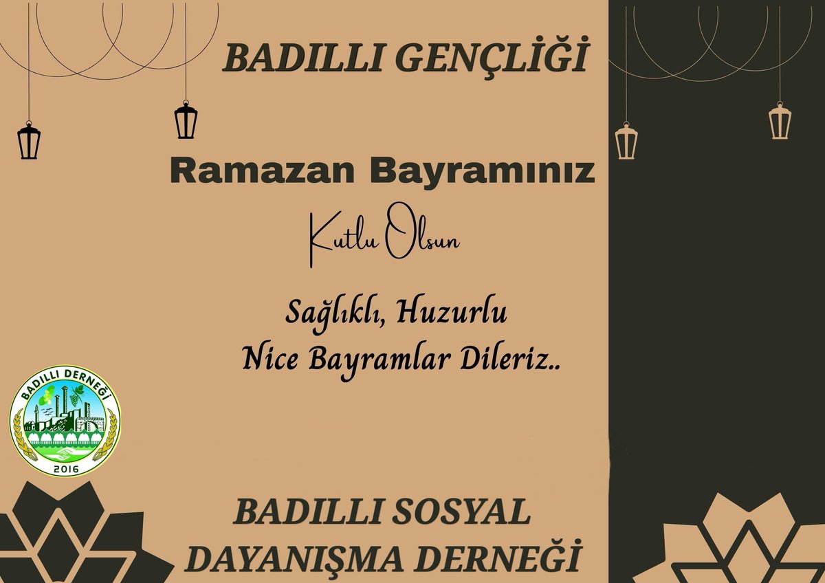 badillider63's tweet photo. Dargınlıkları ve kırgınlıkları unutturan, dayanışmayı, yardımlaşmayı artıran, hoşgörü, kardeşlik duygularını güçlendiren Ramazan Bayramı hayırlara vesile olsun.Ramazan bayramınız mübarek olsun… https://t.co/mwdo71G5j0