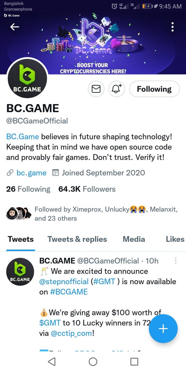 Nilima_Chow's tweet photo. @BCGameOfficial @Stepnofficial @cctip_com @bcgamewin Let's support this guys. It's very nice!! So come and join . GO !! GO!! GO!!!💓💓🥰. 
Forever grateful with your generosity
Hope to win

🍀🍀🍀🍀🍀
❤️❤️❤️❤️❤️

@SutanPalala69
@THE_RealJoe88
@PuppetPinokio https://t.co/4nQCZ5rUWw