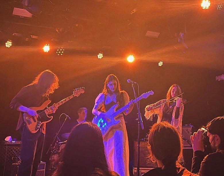 HappyTuesBand's tweet photo. The bad news is we can’t currently play live shows

The good news is it’s because Hannah is touring with @theophelias

See them tomorrow night at the @930club in DC, supporting @CARM_band and @weareTYPHOON 

As soon as their tour is over we’ll be playing shows around Cincinnati! https://t.co/ZK3yXWKAG5