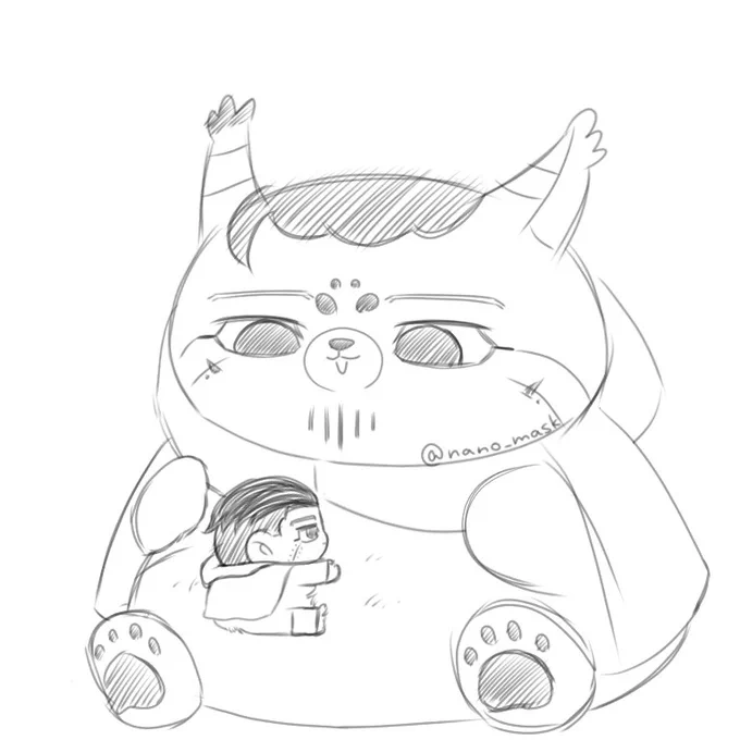 今日のラクガキフォゼ尾🐈️ 