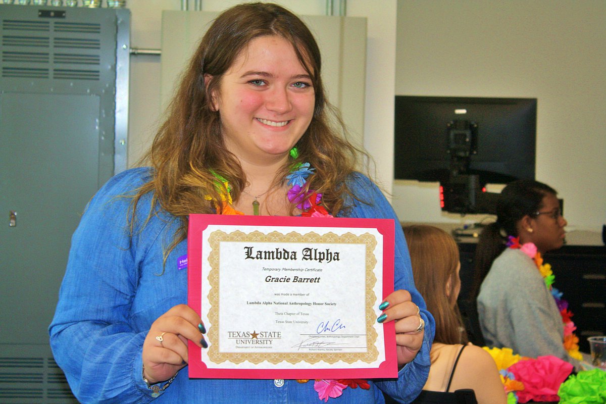 txstanthro's tweet image. Congrats to some of our Lambda Alpha recipients! #Awards #lambdaalpha #ceremony #Anthro