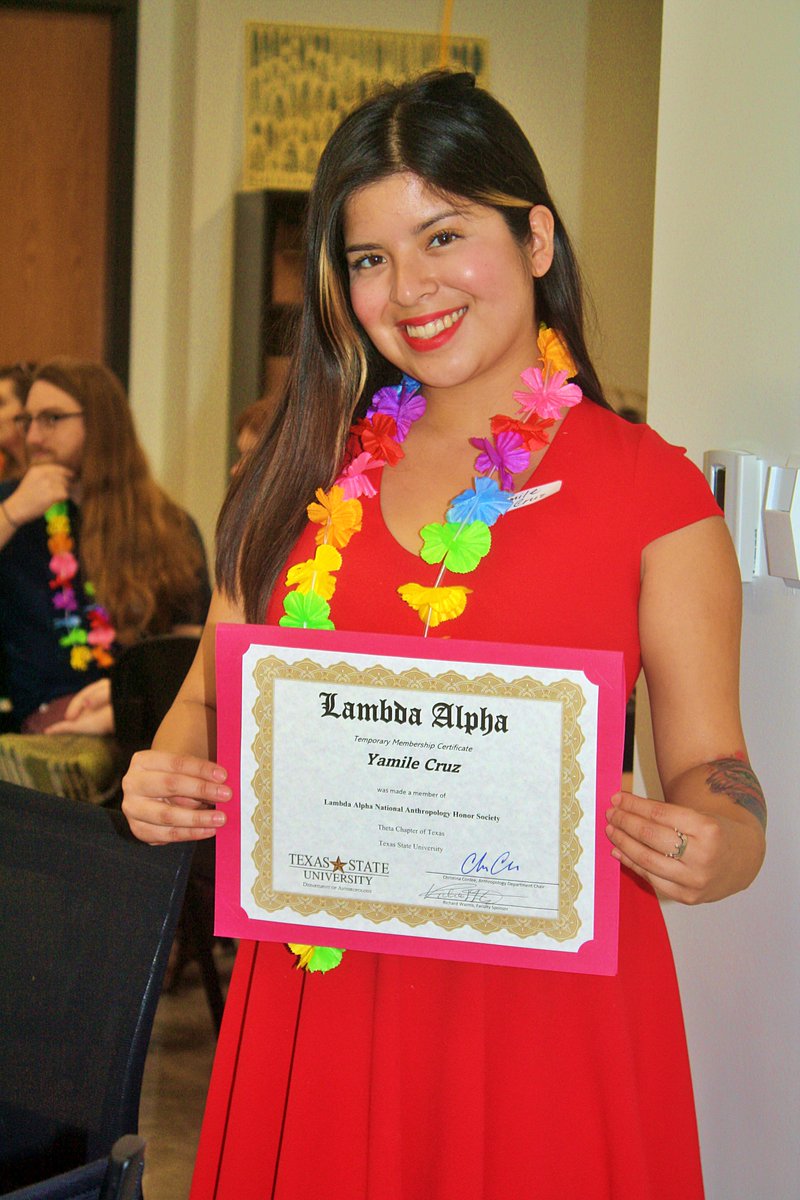 txstanthro's tweet image. Congrats to some of our Lambda Alpha recipients! #Awards #lambdaalpha #ceremony #Anthro