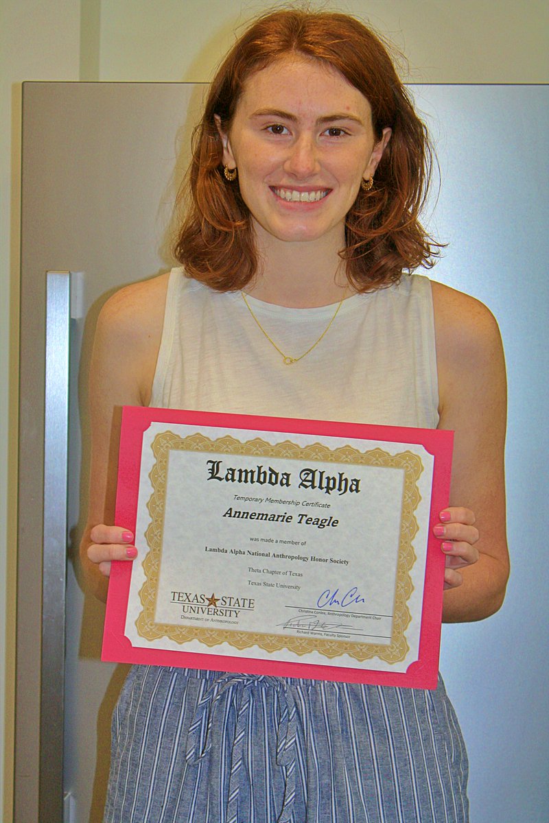 txstanthro's tweet image. Congrats to some of our Lambda Alpha recipients! #Awards #lambdaalpha #ceremony #Anthro