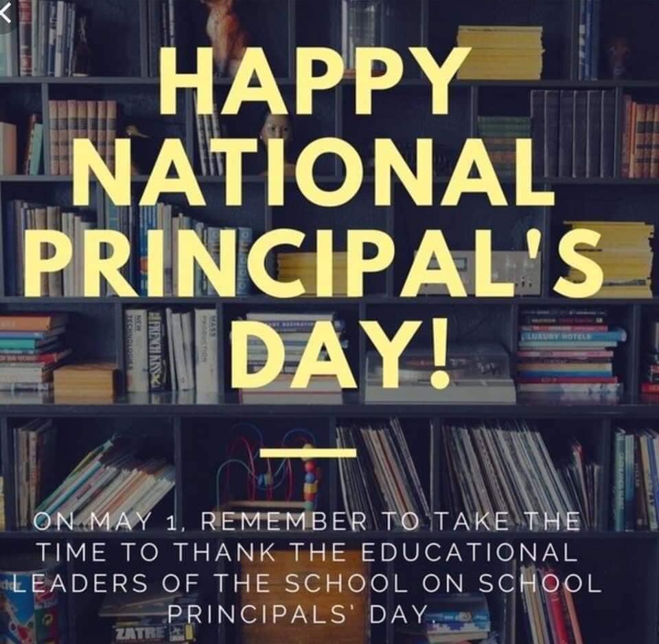 It may have been dated today, but it says you can observe it on a Monday when it falls on the weekend. Make sure you’re loving on your principals &amp; your teachers this week. 🍎🍏🍎