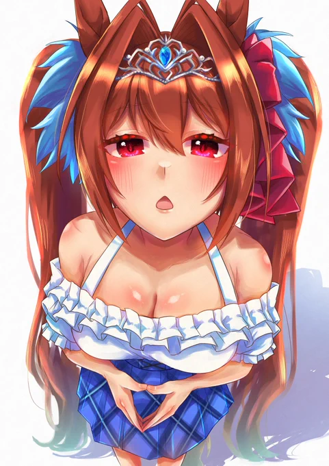 私服サポカ欲しかったなぁ未練絵#ウマ娘#ウマ娘プリティーダービー #ダイワスカーレット 