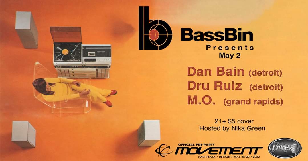 PROTBA's tweet photo. ๐จ๐จ๐จ๐จ
BassBin Movement Pre Party this Monday at Billy's
Dan Bain
Dru Ruiz
M.O.
2 passes to Movement Detroit will be given away too.
Only $5
21+
LFG!
#BassBin #GrandRapids #DanBain #DruRuiz #MO #HouseMusic
#Movement #BillysLounge
#TBAPro #Chauvet https://t.co/h1g1NF8pWP