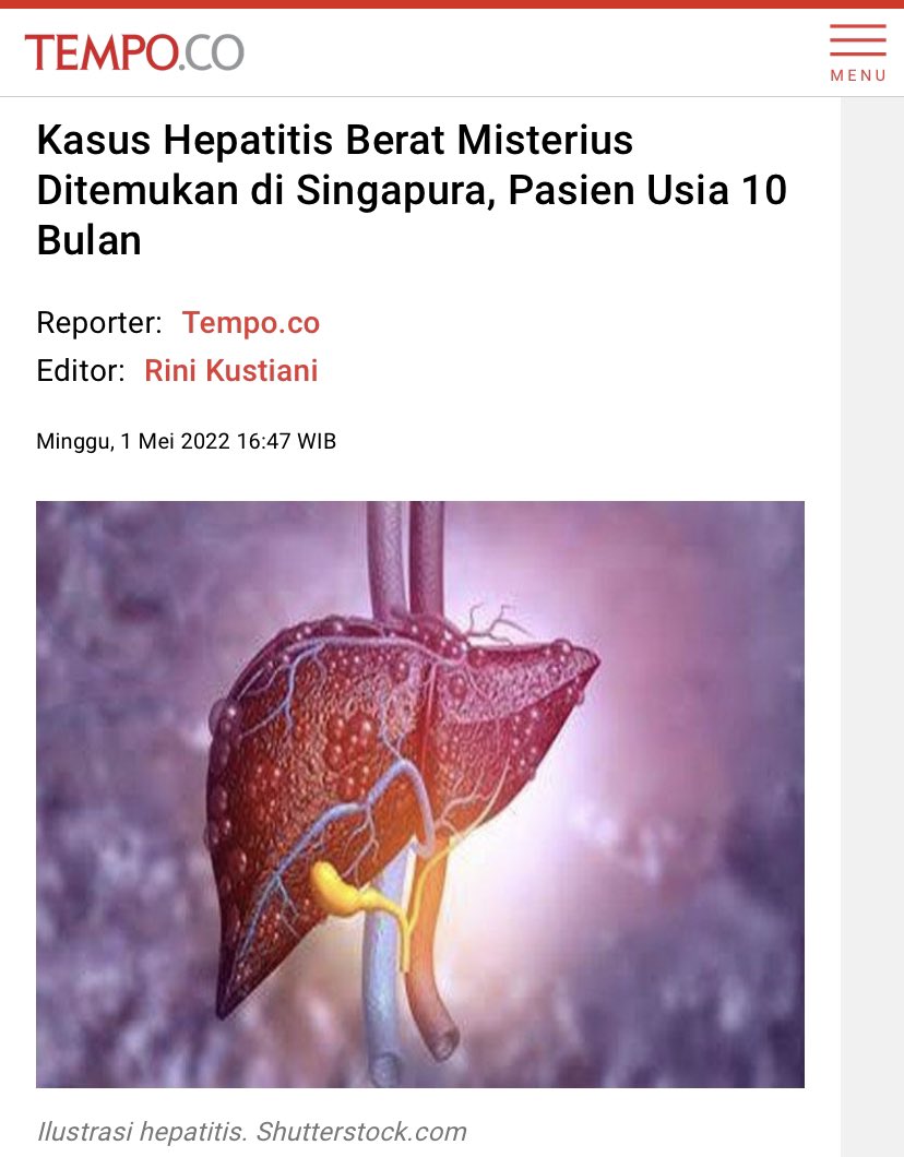 - Penyebab tidak diketahui krna Pasiennya berumur 10 bulan dengan hasil pemeriksaan terhadap hepatitis, baik tipe hepatitis A, hepatitis B, hepatitis C, dan hepatitis E, semuanya negatif.- Disebut berat karena pada kasus ini harus transplantasi hati dan menyerang anak-anak.