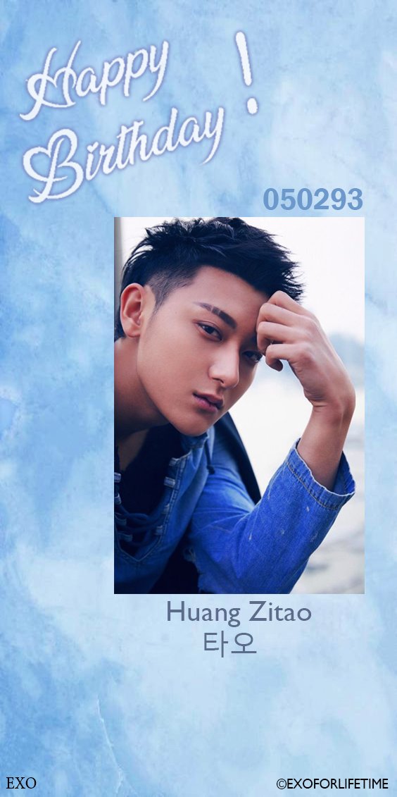 aecxeo138's tweet photo. Enthusiasm and happiness you bring to others. May the people surrounding you on your birthday bring you more. Happy Birthday Huang Zi Tao.
#HappyTaoDay
#HappyPandaDay
#HappyZTaoDay
#HuangZiTao
#ZTao
#Tao
#PandaTao @hztttaoswag https://t.co/IpYlvJeMQJ