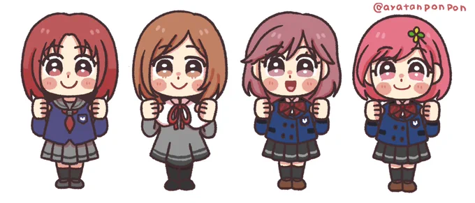 レシピ更新用にみんなの似顔絵描いた 