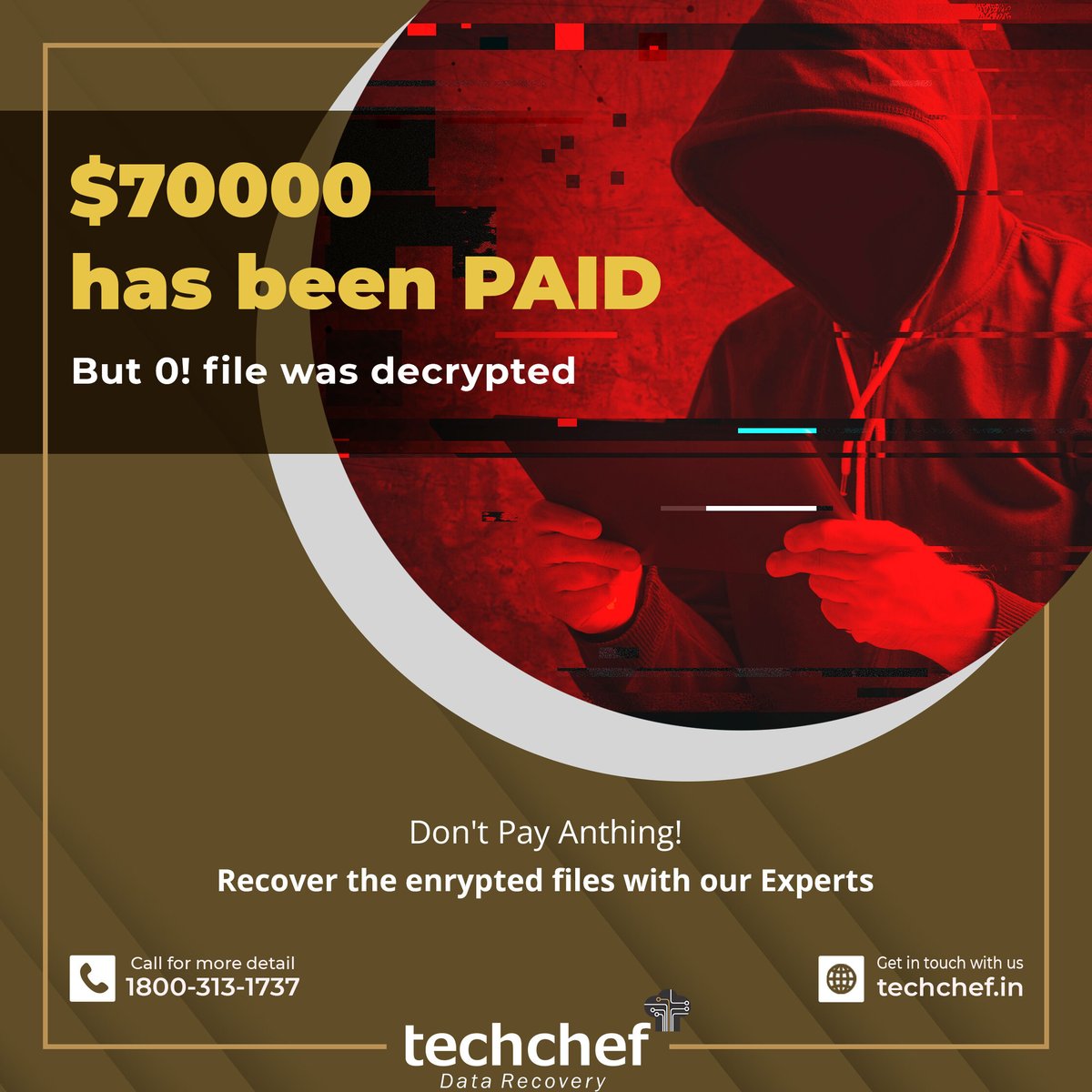 asktechchef's tweet photo. The silent invisible face snooping into your data. 𝗚𝗲𝘁 𝗰𝗼𝗺𝗽𝗹𝗲𝘁𝗲 𝗽𝗿𝗼𝘁𝗲𝗰𝘁𝗶𝗼𝗻 by taking our best services.

Web 🌐 >> https://t.co/qHzirHMalp

#Techchef #TrustTheBest #TechchefDataRecovery #RaidServer #Server #DataRecovery #SSD #HDD #Data https://t.co/EM9CRmibBy
